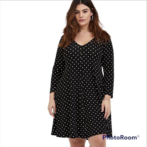 NWT Torrid Mini Jersey Trapeze Dress in Gray - Picture 2 of 10